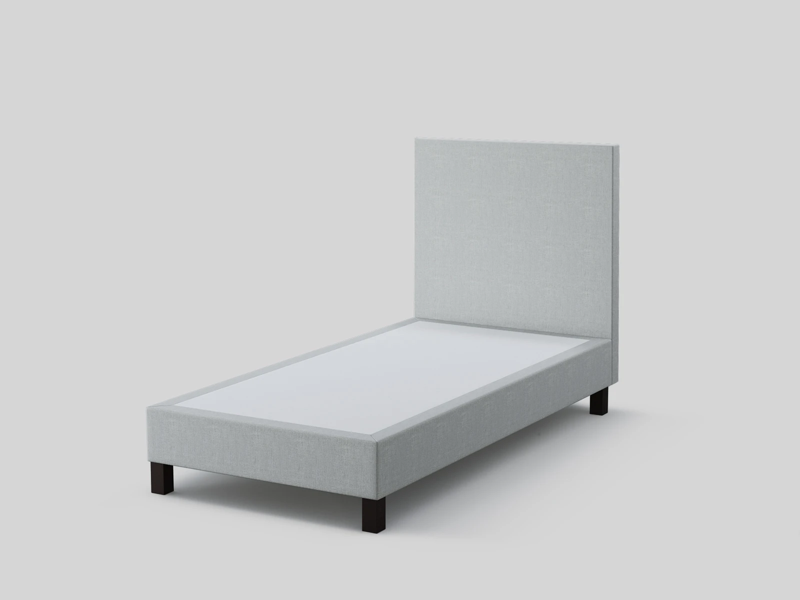 Cama individual estofada 100x200cm Bege Claro  picture 1