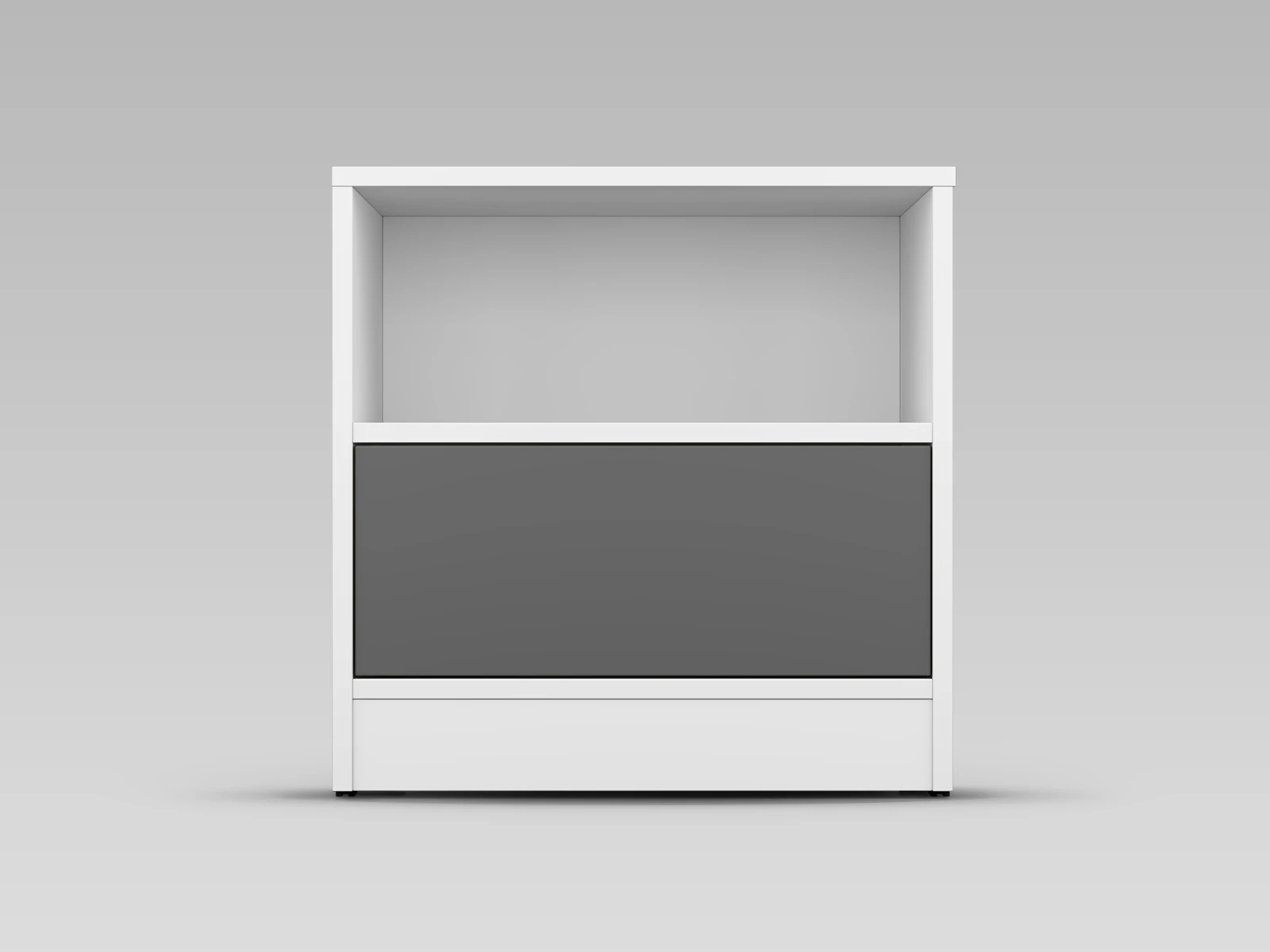 1 Mesa de cabeceira Standard Branco / Antracite
